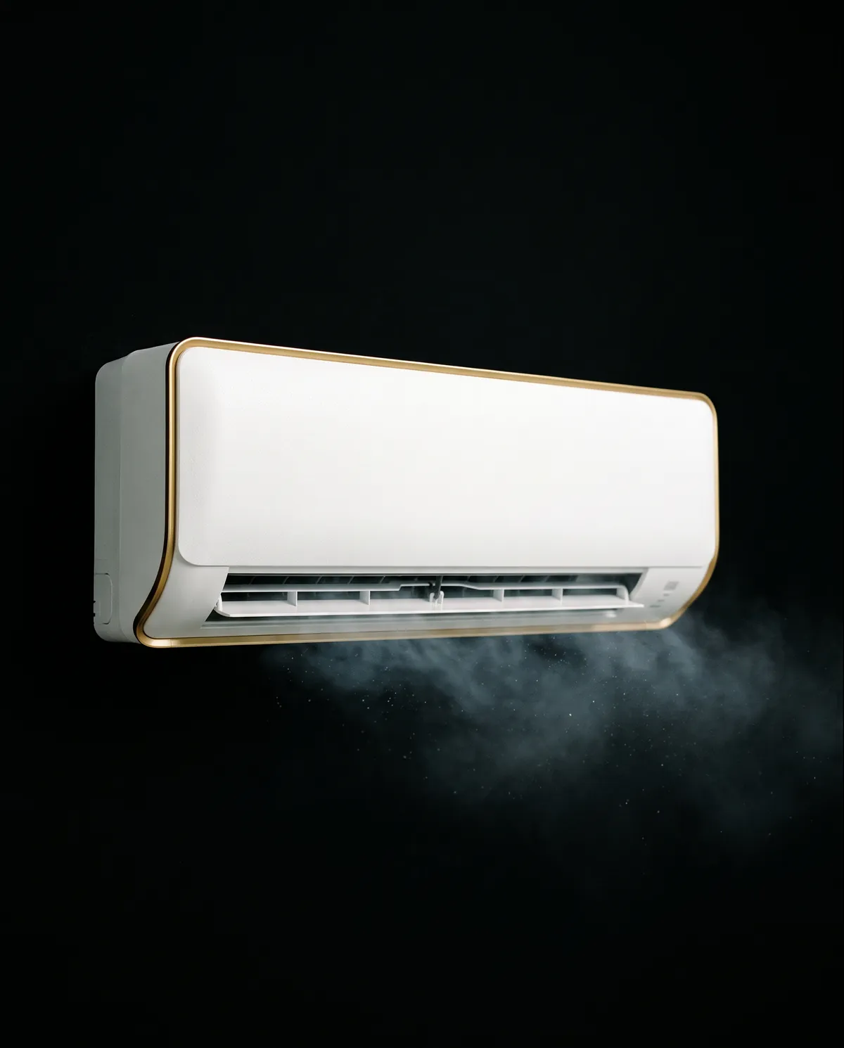 Illustrative render of a split-system air conditioner