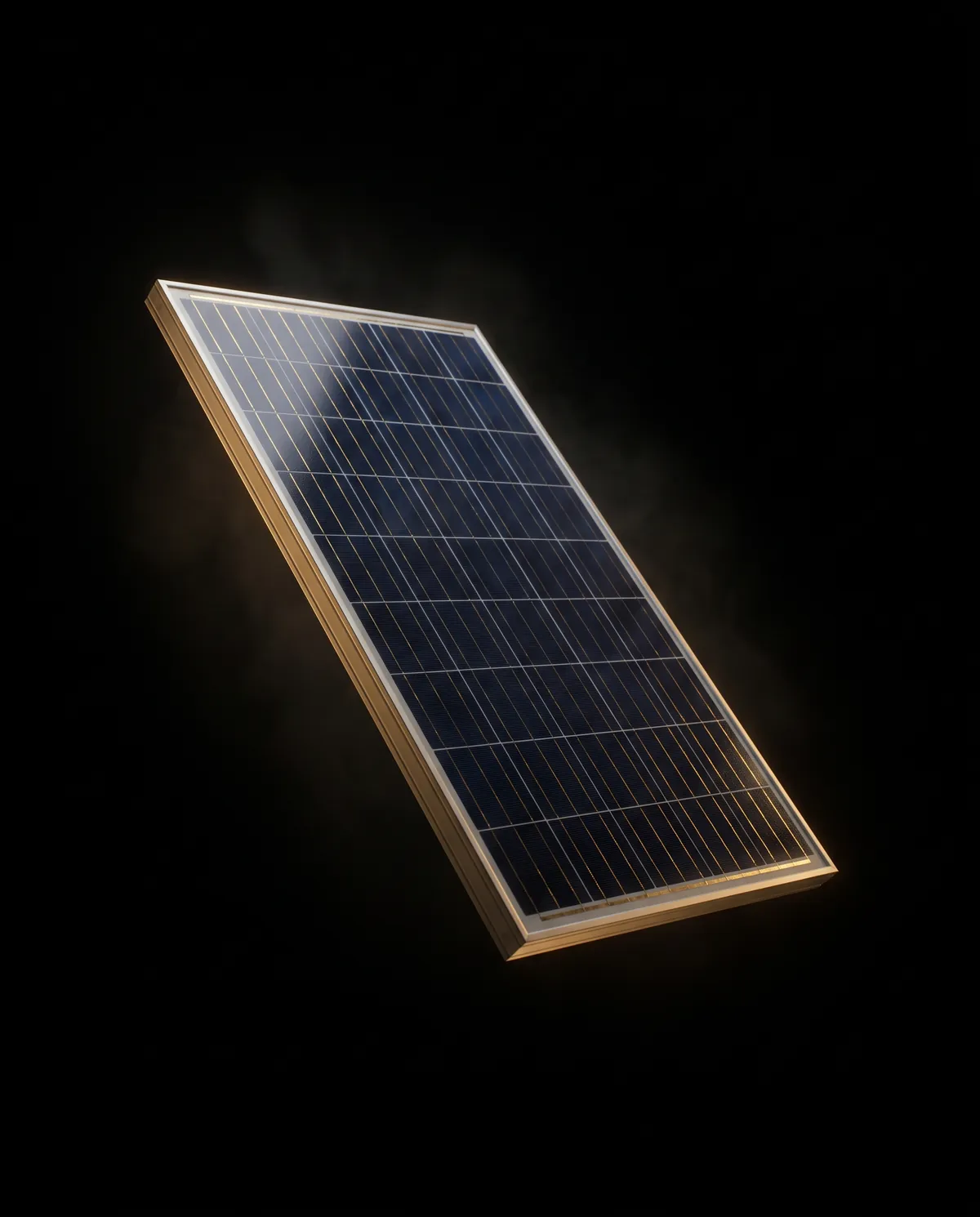 Illustrative render of a solar panel